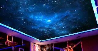 Натяжной потолок звездное небо Киров, цена от 5253 руб.
